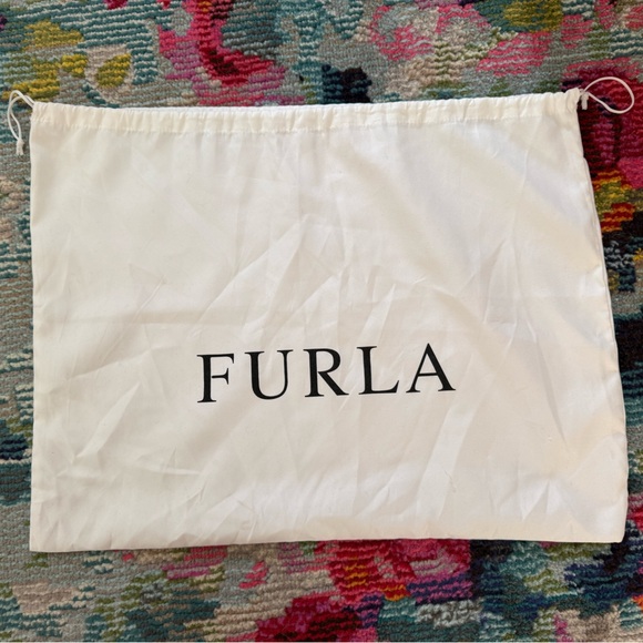 Furla Vintage Ostrich Embossed Leather Two Way Bag (EUC) and Dustbag - Picture 16 of 16